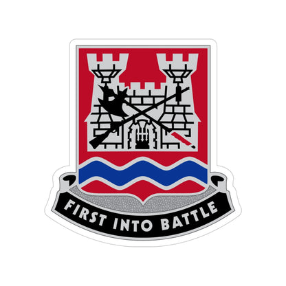 898 Engineer Battalion (U.S. Army) Transparent STICKER Die-Cut Vinyl Decal-5 Inch-The Sticker Space