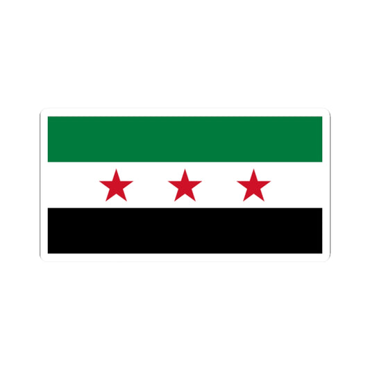 Flag of Syria 1930-1958 19611963 (Syria) STICKER Vinyl Kiss-Cut Decal
