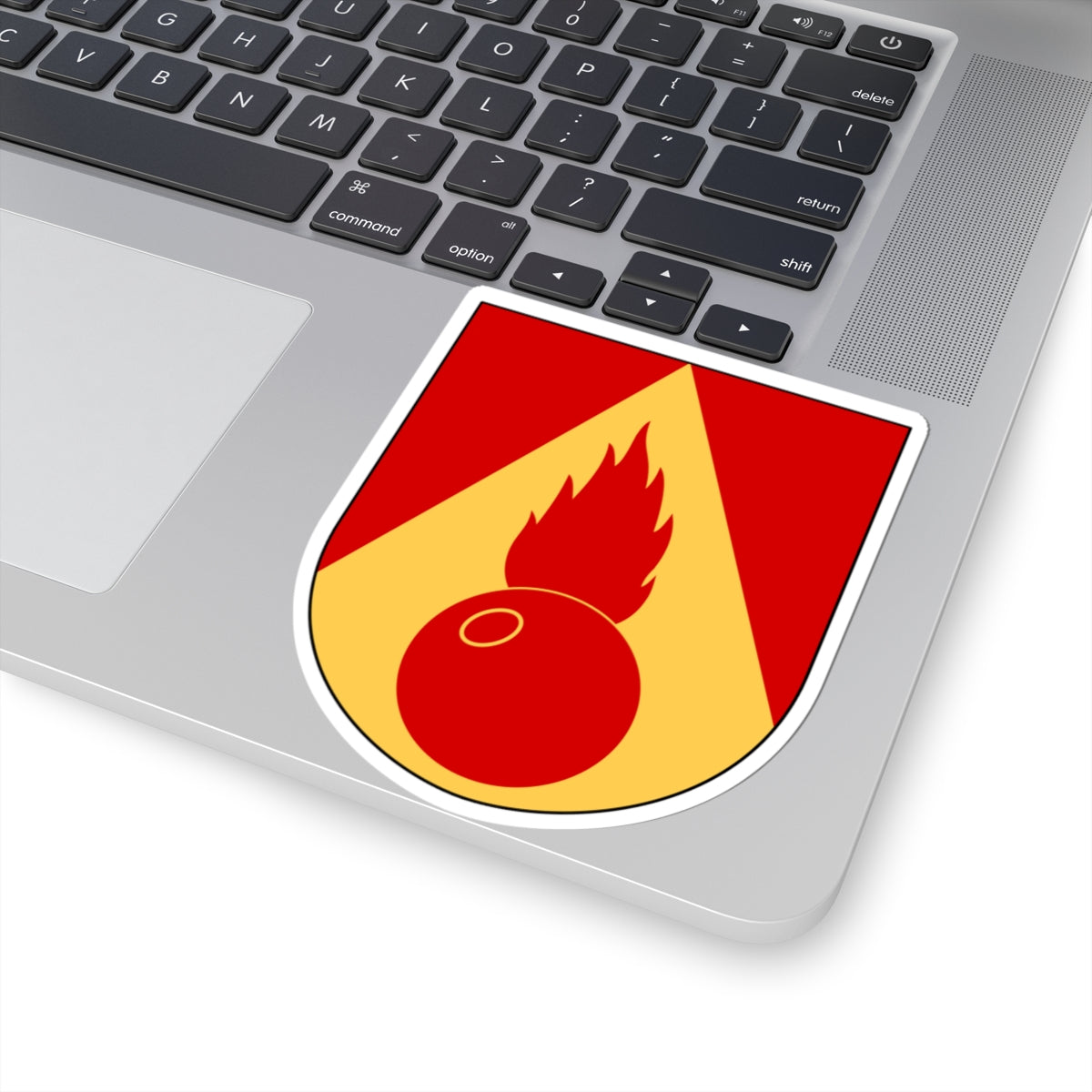 Artilleriregementet 910. kompaniet vapen (Sweden) (Coat of Arms) STICKER Vinyl Kiss-Cut Decal