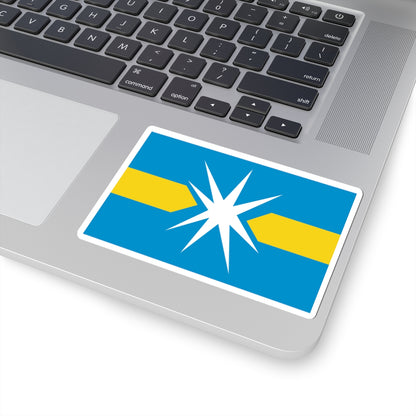 Flag of Linyevo Novosibirsk oblast (Russia) STICKER Vinyl Kiss-Cut Decal