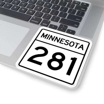 MN-281 1948 (Minnesota) (Road Sign) STICKER Vinyl Kiss-Cut Decal
