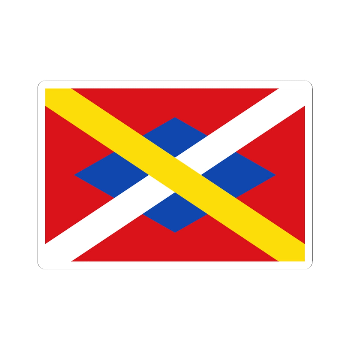 Bandera dAlbanya (Spain) STICKER Vinyl Kiss-Cut Decal