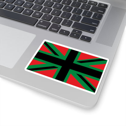 Union Black 3x5 (United Kingdom) STICKER Vinyl Kiss-Cut Decal