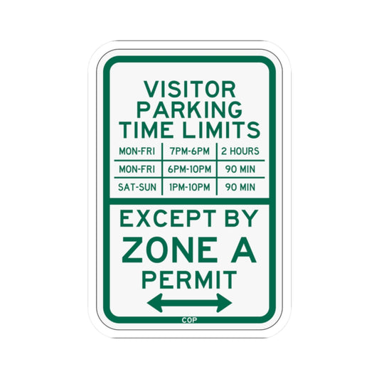 PBOT Road sign P4446A (Oregon) (Road Sign) STICKER Vinyl Kiss-Cut Decal