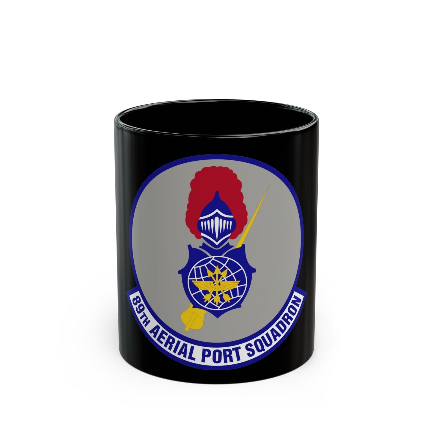 89th Aerial Port Squadron (U.S. Air Force) Black Coffee Mug-11oz-The Sticker Space