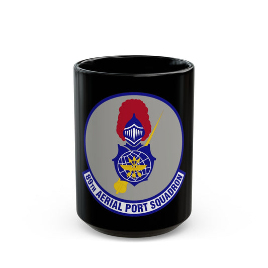 89th Aerial Port Squadron (U.S. Air Force) Black Coffee Mug-15oz-The Sticker Space