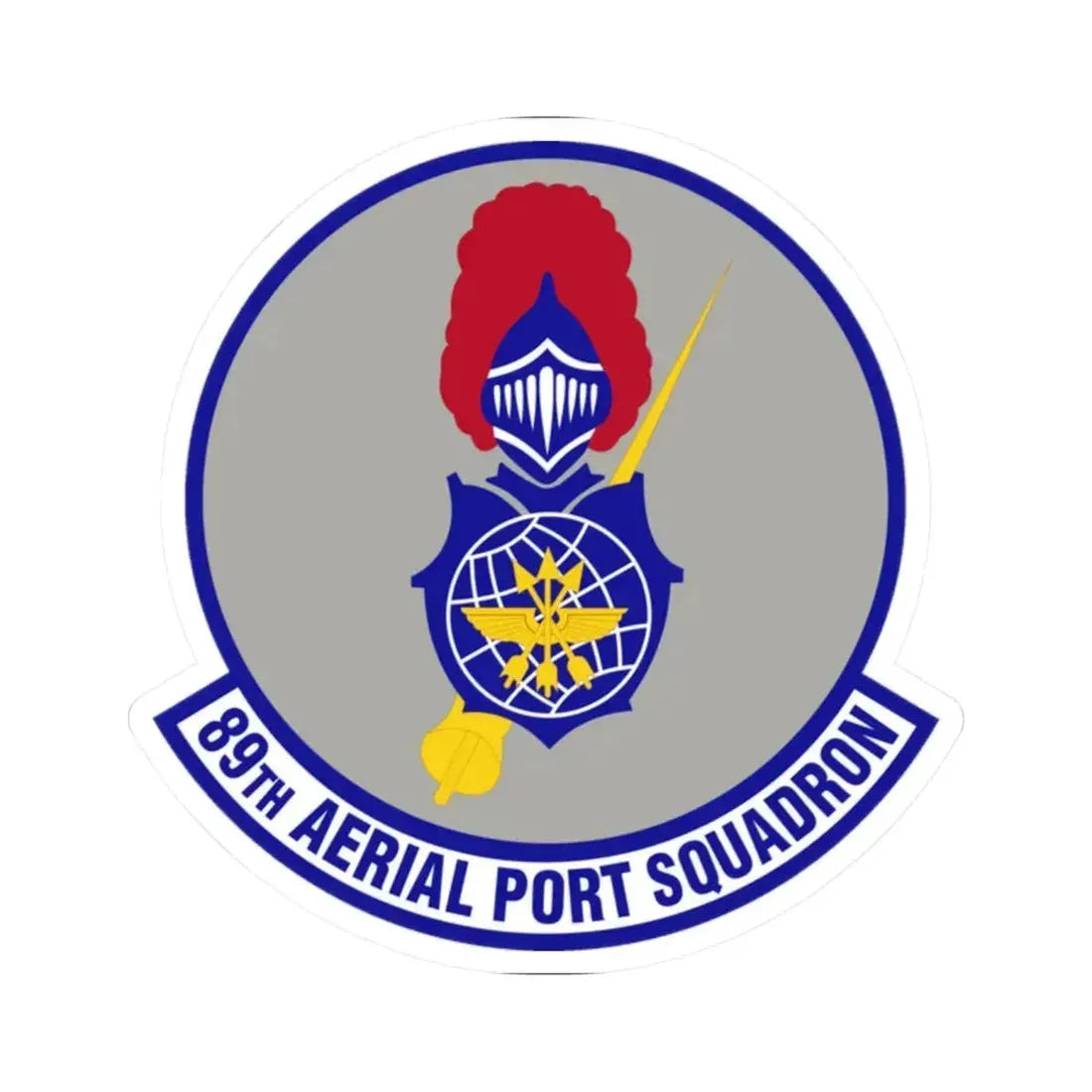 89th Aerial Port Squadron (U.S. Air Force) STICKER Vinyl Kiss-Cut Decal 2 Inch White - The Sticker Space