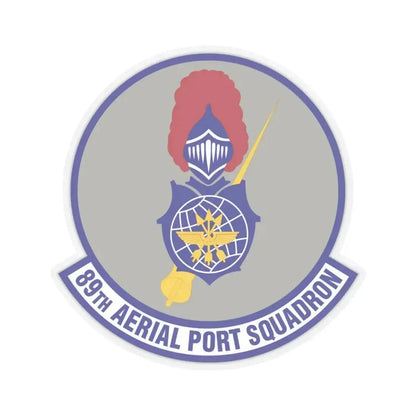 89th Aerial Port Squadron (U.S. Air Force) STICKER Vinyl Kiss-Cut Decal 6 Inch Transparent - The Sticker Space