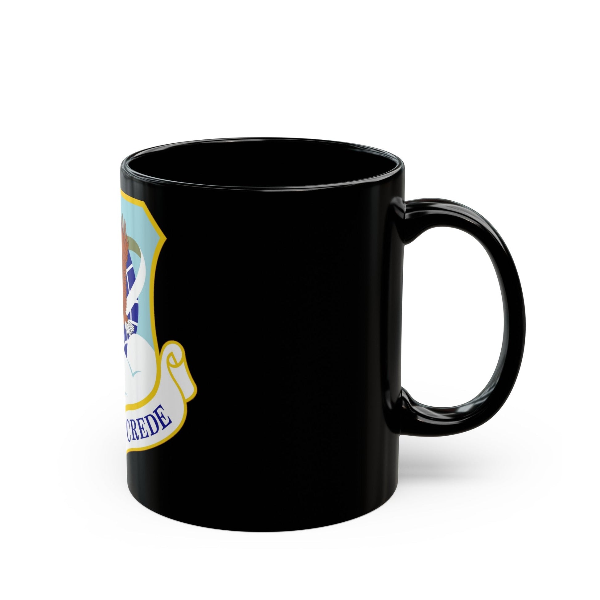 89th Airlift Wing (U.S. Air Force) Black Coffee Mug-The Sticker Space