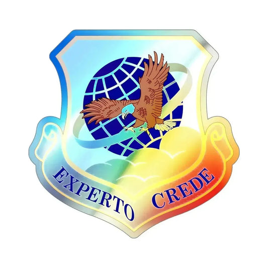89th Airlift Wing (U.S. Air Force) Holographic STICKER Die-Cut Vinyl Decal 6 Inch Holographic - The Sticker Space
