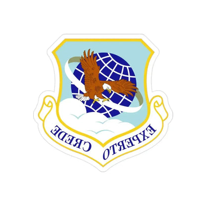 89th Airlift Wing (U.S. Air Force) REVERSE PRINT Transparent Die-Cut STICKER - The Sticker Space