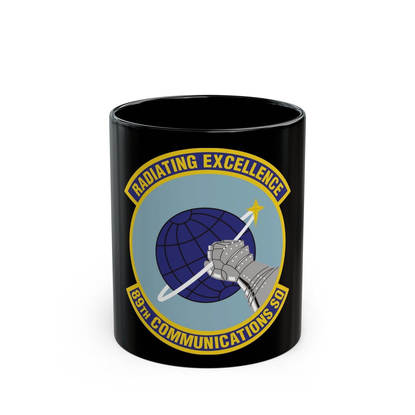 89th Communications Squadron (U.S. Air Force) Black Coffee Mug-11oz-The Sticker Space