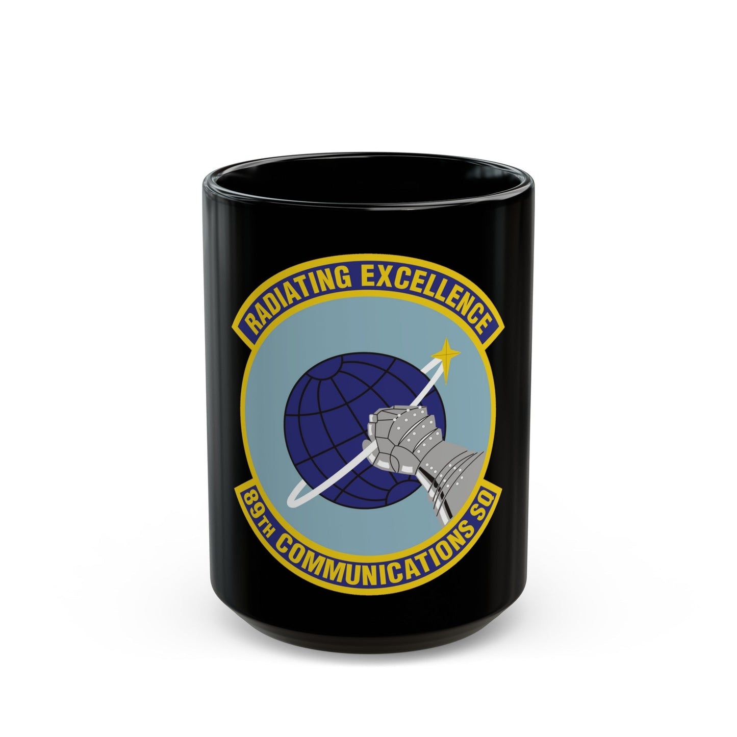 89th Communications Squadron (U.S. Air Force) Black Coffee Mug-15oz-The Sticker Space