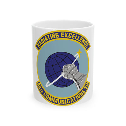 89th Communications Squadron (U.S. Air Force) White Coffee Mug-11oz-The Sticker Space