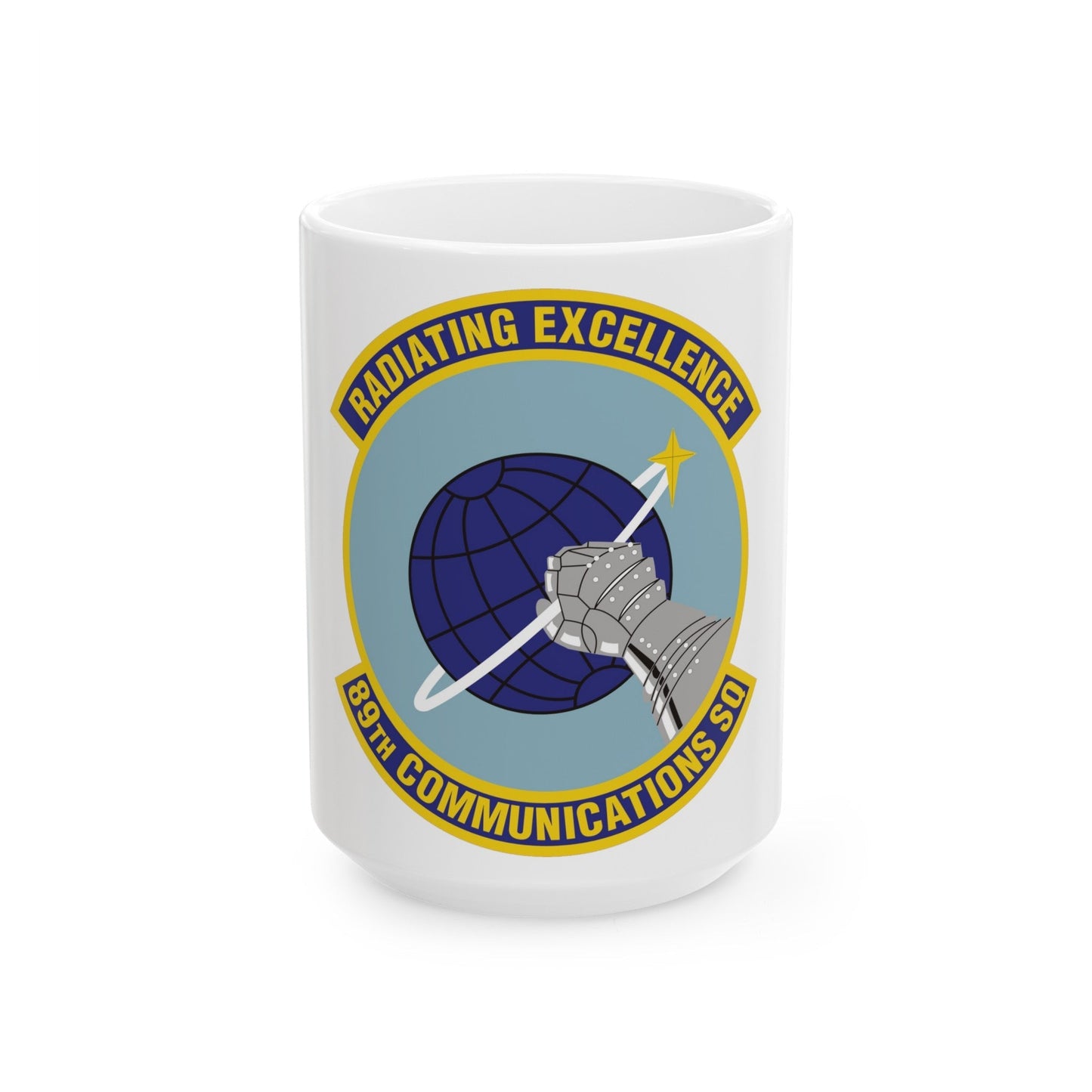 89th Communications Squadron (U.S. Air Force) White Coffee Mug-15oz-The Sticker Space