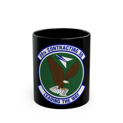 89th Contracting Squadron (U.S. Air Force) Black Coffee Mug-11oz-The Sticker Space