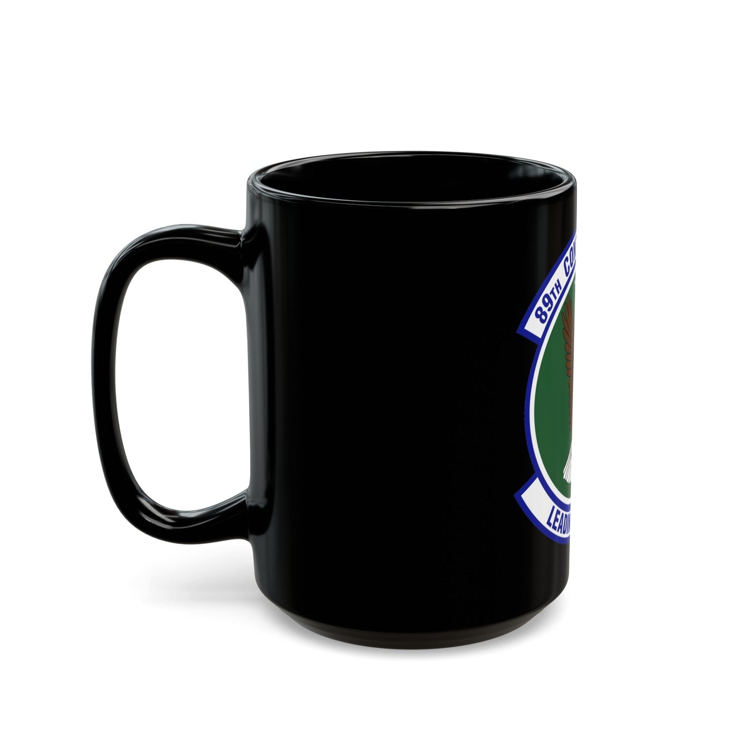 89th Contracting Squadron (U.S. Air Force) Black Coffee Mug-The Sticker Space