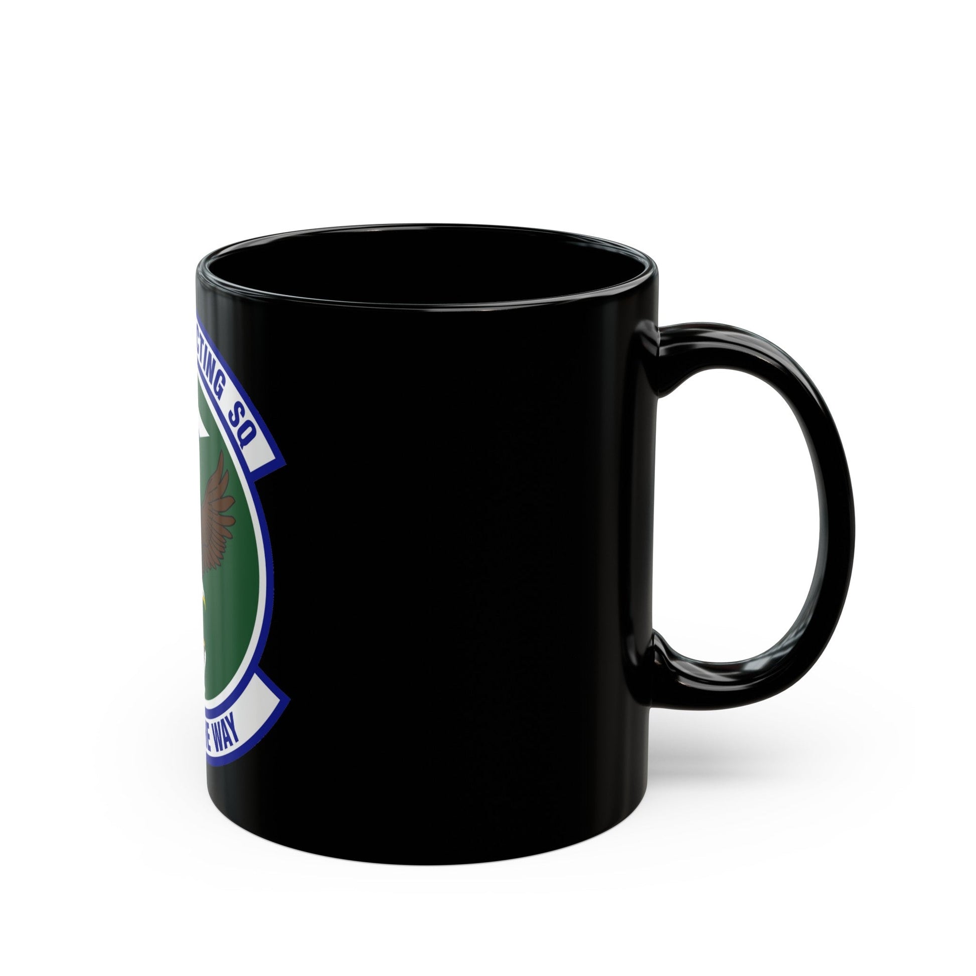 89th Contracting Squadron (U.S. Air Force) Black Coffee Mug-The Sticker Space