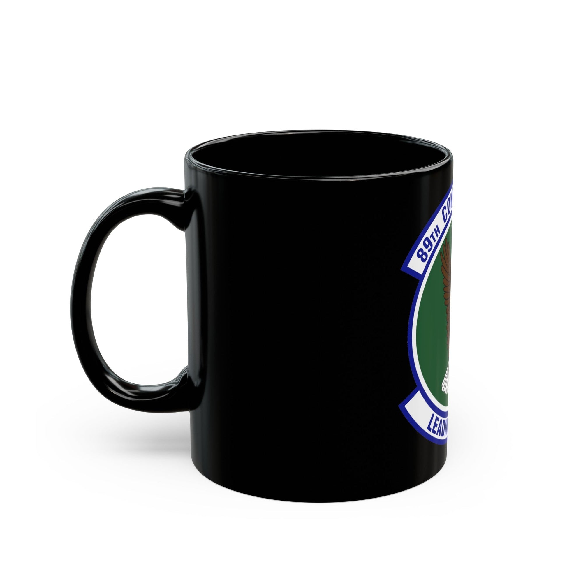 89th Contracting Squadron (U.S. Air Force) Black Coffee Mug-The Sticker Space