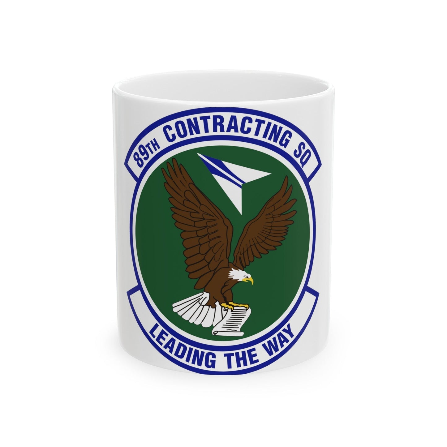 89th Contracting Squadron (U.S. Air Force) White Coffee Mug-11oz-The Sticker Space