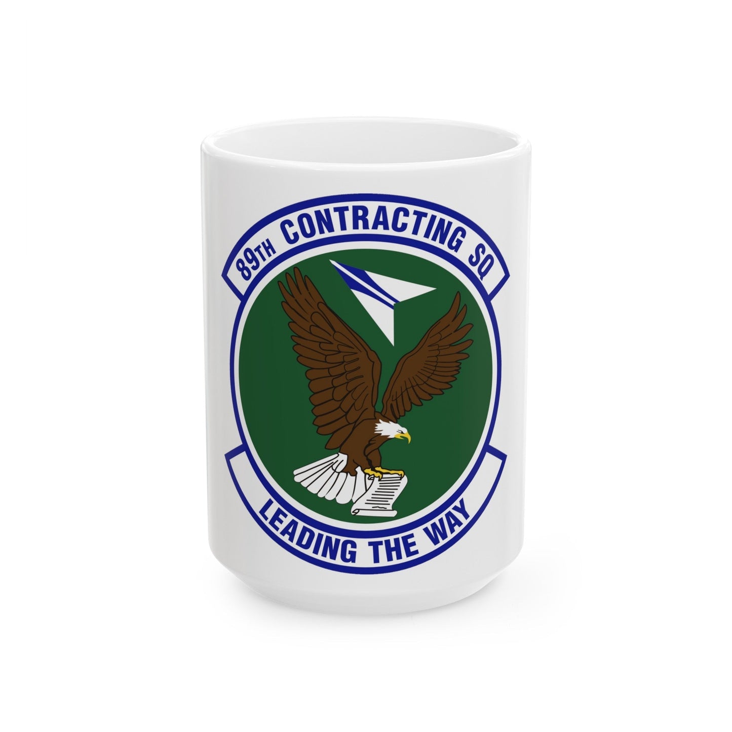 89th Contracting Squadron (U.S. Air Force) White Coffee Mug-15oz-The Sticker Space