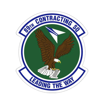 89th Contracting Squadron (U.S. Air Force) STICKER Vinyl Die-Cut Decal 3 Inch - The Sticker Space