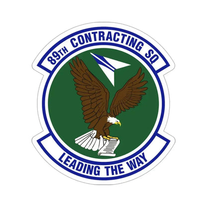 89th Contracting Squadron (U.S. Air Force) STICKER Vinyl Die-Cut Decal 3 Inch - The Sticker Space