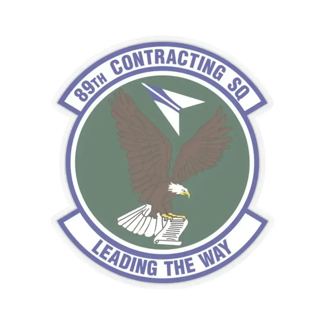 89th Contracting Squadron (U.S. Air Force) STICKER Vinyl Kiss-Cut Decal 2 Inch Transparent - The Sticker Space