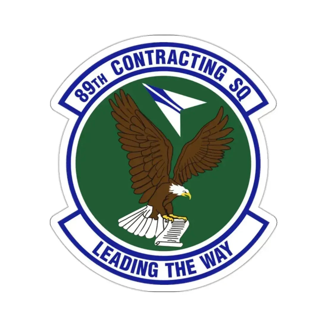89th Contracting Squadron (U.S. Air Force) STICKER Vinyl Kiss-Cut Decal 2 Inch White - The Sticker Space