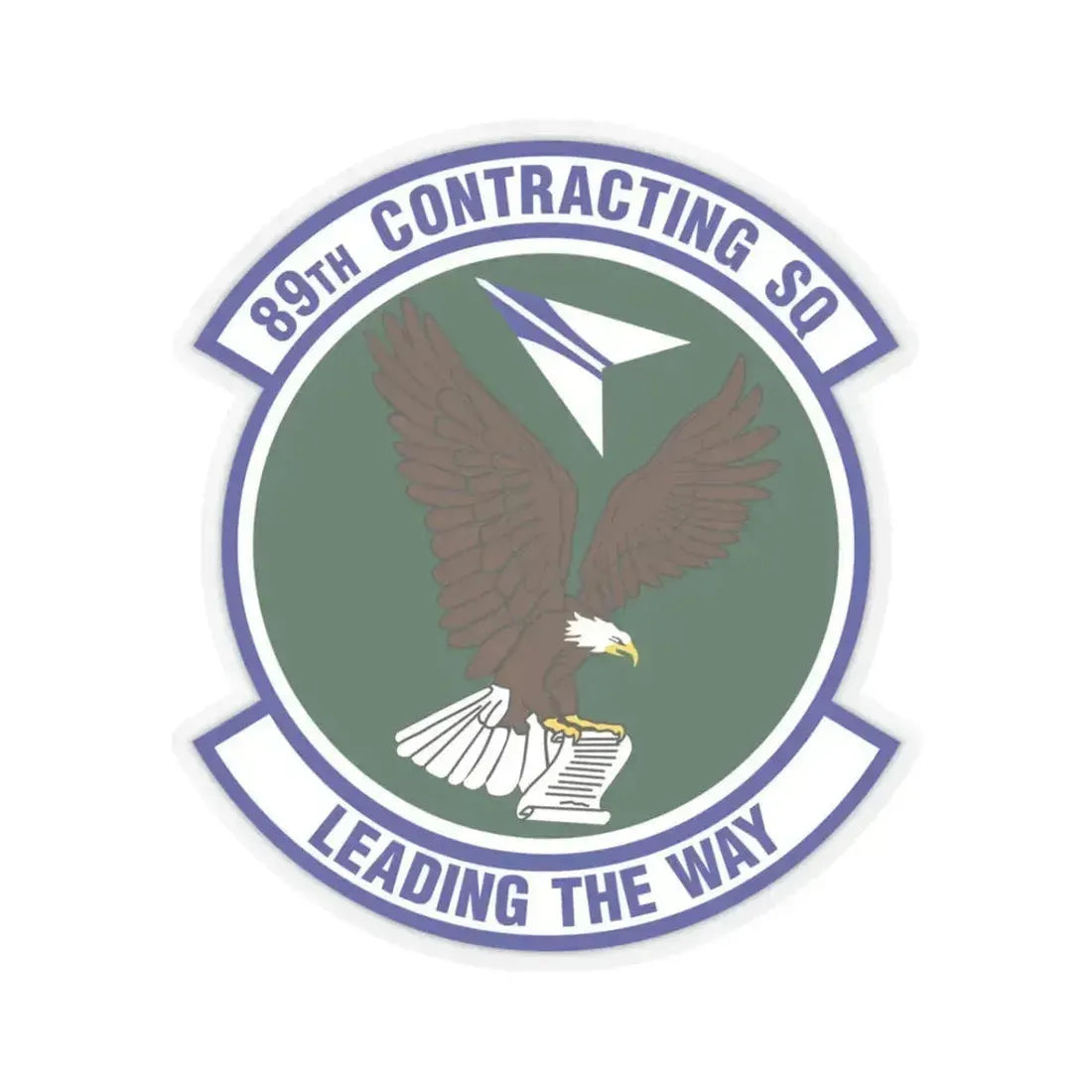 89th Contracting Squadron (U.S. Air Force) STICKER Vinyl Kiss-Cut Decal 3 Inch Transparent - The Sticker Space