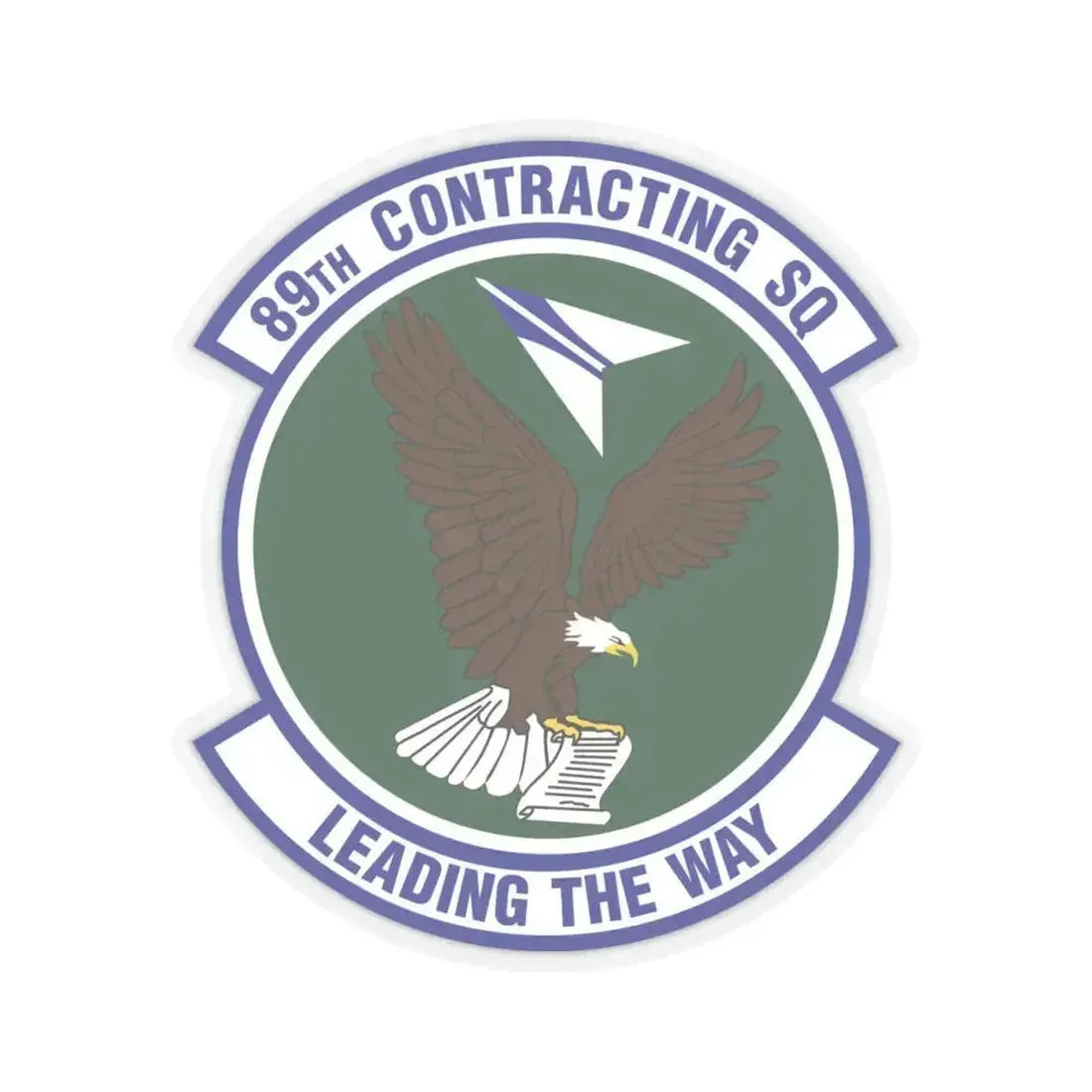 89th Contracting Squadron (U.S. Air Force) STICKER Vinyl Kiss-Cut Decal 4 Inch Transparent - The Sticker Space