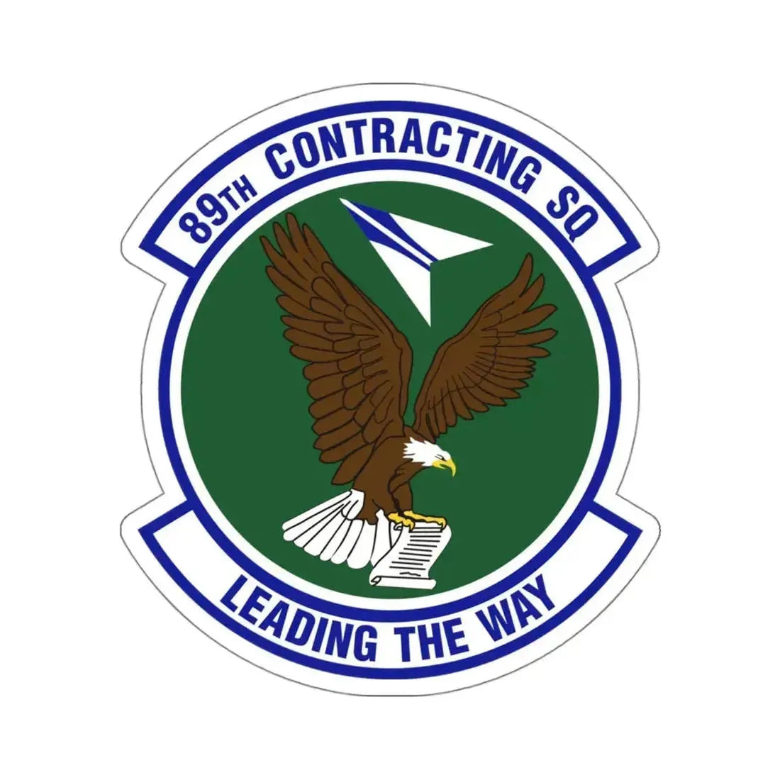 89th Contracting Squadron (U.S. Air Force) STICKER Vinyl Kiss-Cut Decal 4 Inch White - The Sticker Space