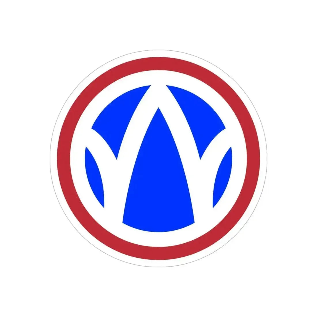 89th Regional Readiness Command SSI (U.S. Army) REVERSE PRINT Transparent Die-Cut STICKER - The Sticker Space