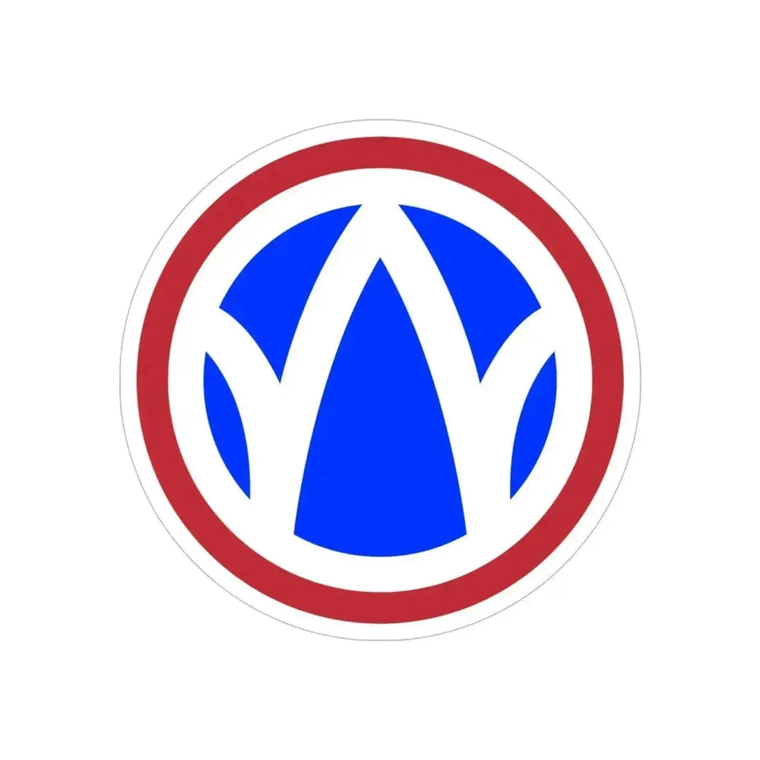 89th Regional Readiness Command SSI (U.S. Army) REVERSE PRINT Transparent Die-Cut STICKER - The Sticker Space