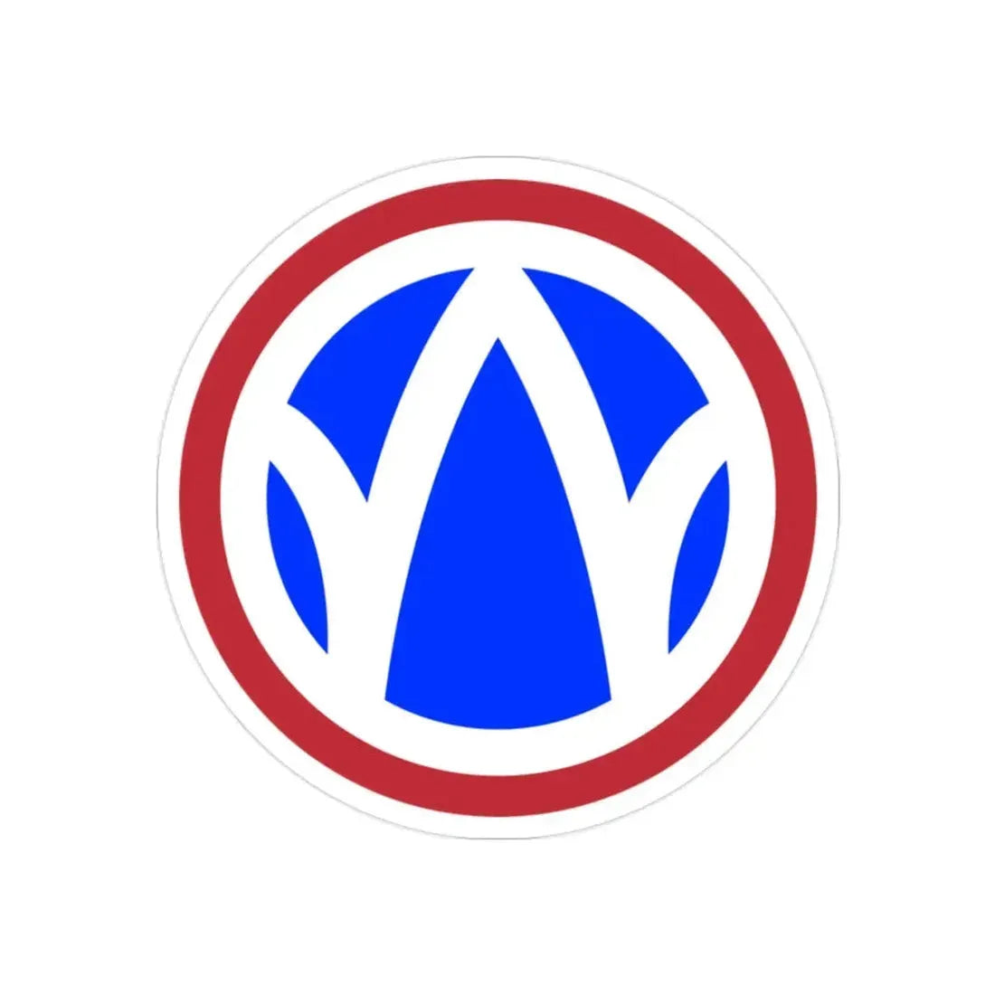 89th Regional Readiness Command SSI (U.S. Army) REVERSE PRINT Transparent Die-Cut STICKER - The Sticker Space