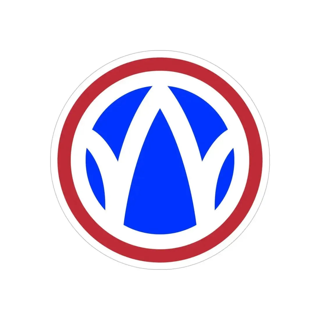 89th Regional Readiness Command SSI (U.S. Army) REVERSE PRINT Transparent Die-Cut STICKER - The Sticker Space