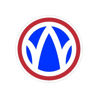 89th Regional Readiness Command SSI (U.S. Army) REVERSE PRINT Transparent Die-Cut STICKER - The Sticker Space