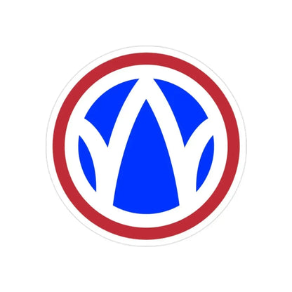 89th Regional Readiness Command SSI (U.S. Army) REVERSE PRINT Transparent Die-Cut STICKER - The Sticker Space