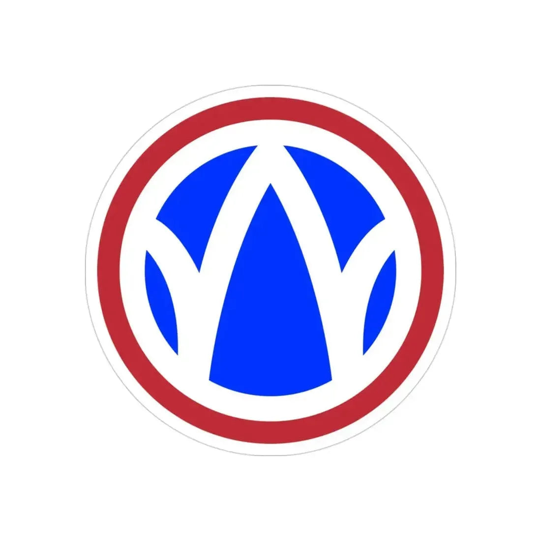 89th Regional Readiness Command SSI (U.S. Army) REVERSE PRINT Transparent Die-Cut STICKER - The Sticker Space