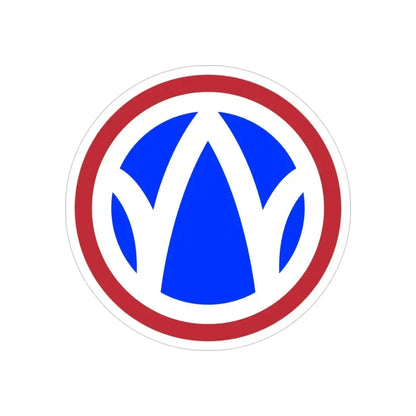 89th Regional Readiness Command SSI (U.S. Army) REVERSE PRINT Transparent Die-Cut STICKER - The Sticker Space