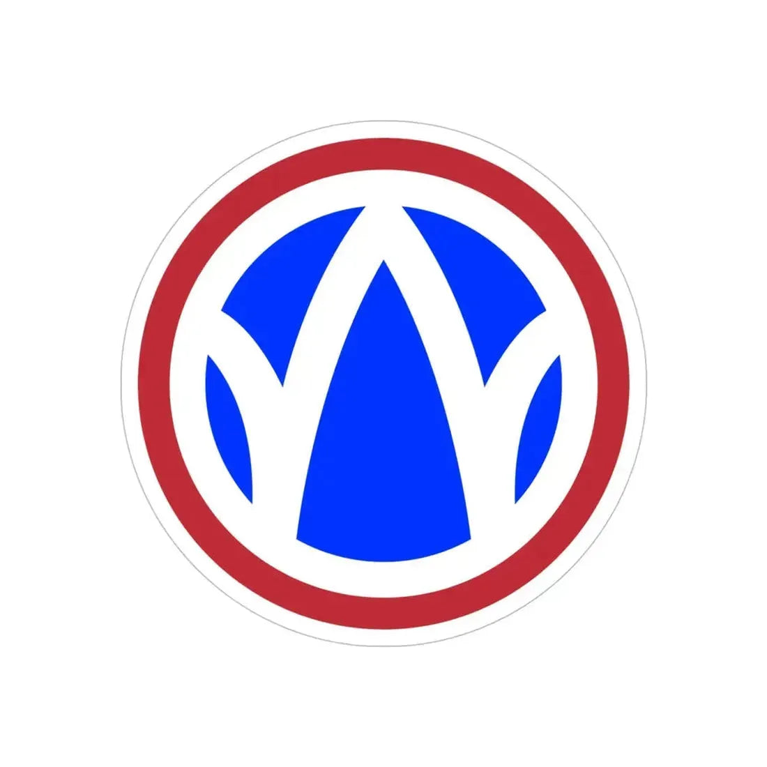 89th Regional Readiness Command SSI (U.S. Army) REVERSE PRINT Transparent Die-Cut STICKER - The Sticker Space