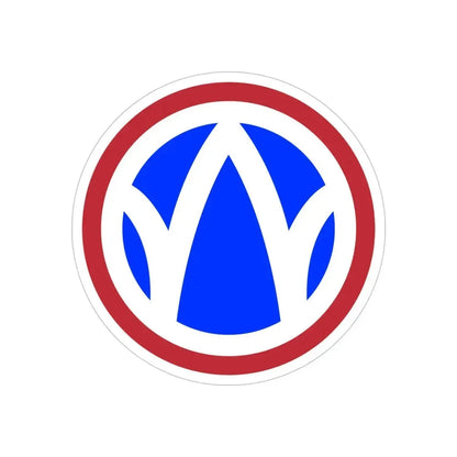 89th Regional Readiness Command SSI (U.S. Army) REVERSE PRINT Transparent Die-Cut STICKER - The Sticker Space