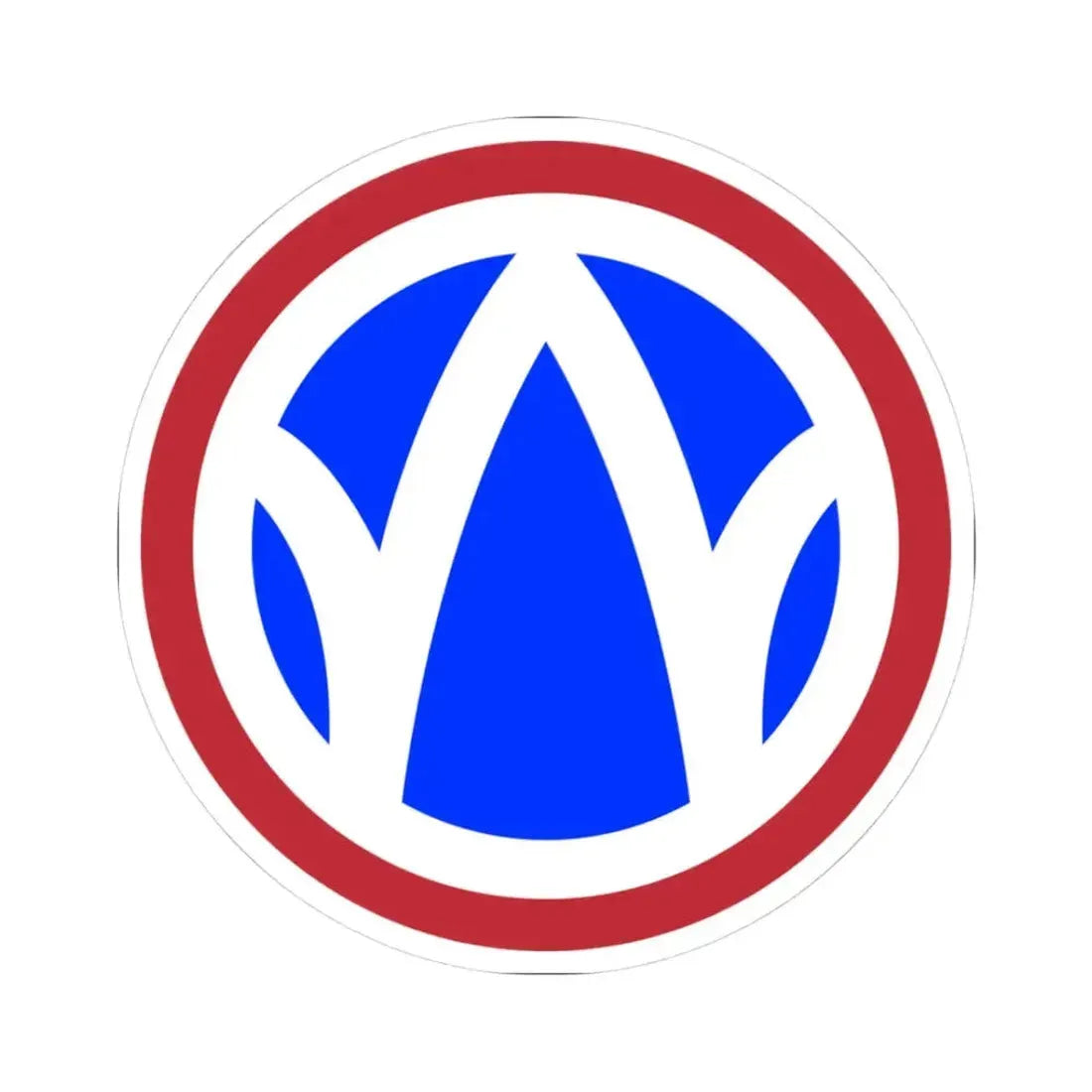 89th Regional Readiness Command SSI (U.S. Army) STICKER Vinyl Kiss-Cut Decal 3 Inch White - The Sticker Space