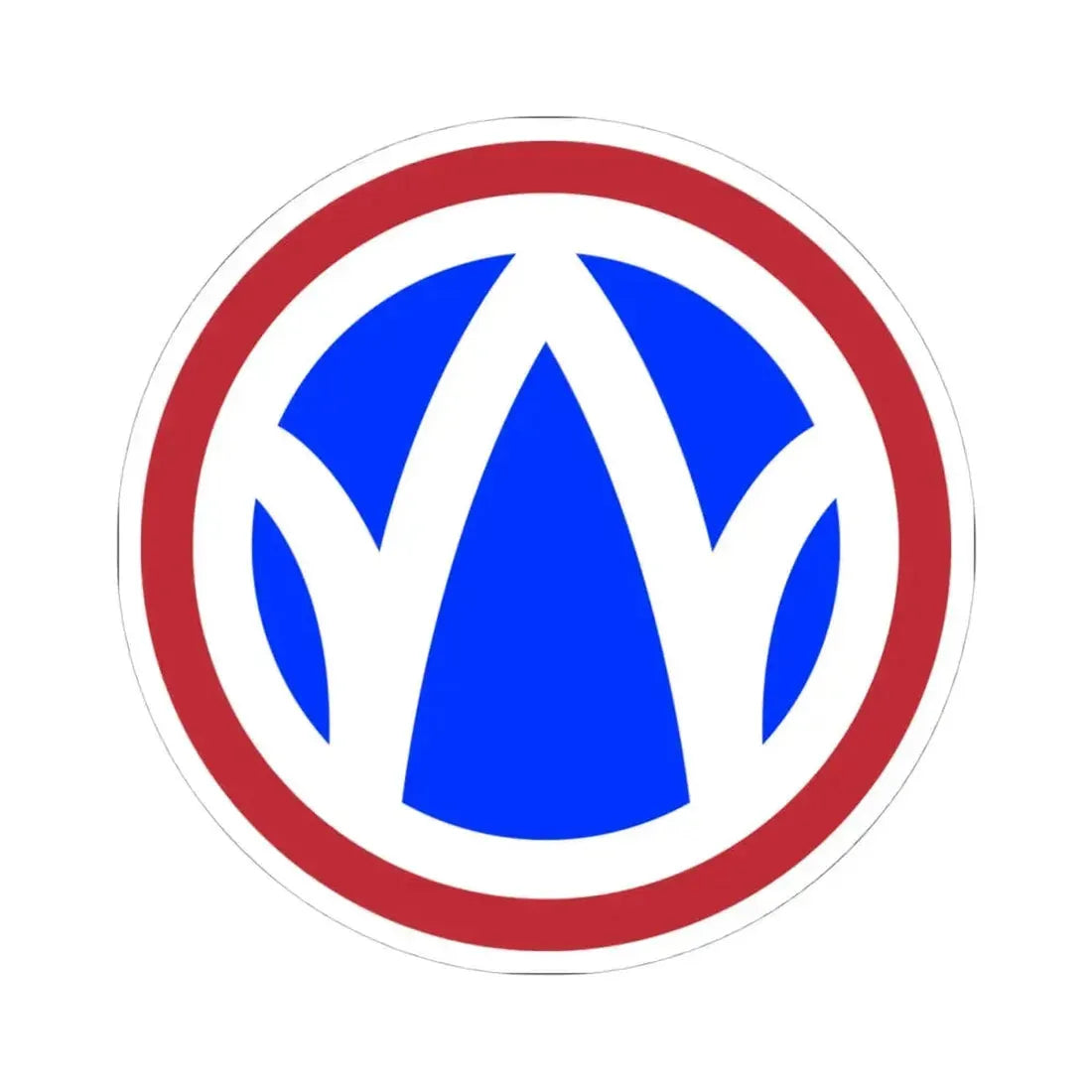 89th Regional Readiness Command SSI (U.S. Army) STICKER Vinyl Kiss-Cut Decal 4 Inch White - The Sticker Space