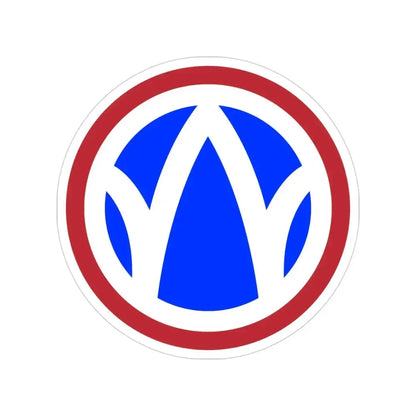 89th Regional Readiness Command SSI (U.S. Army) Transparent STICKER Die-Cut Vinyl Decal 3 Inch - The Sticker Space