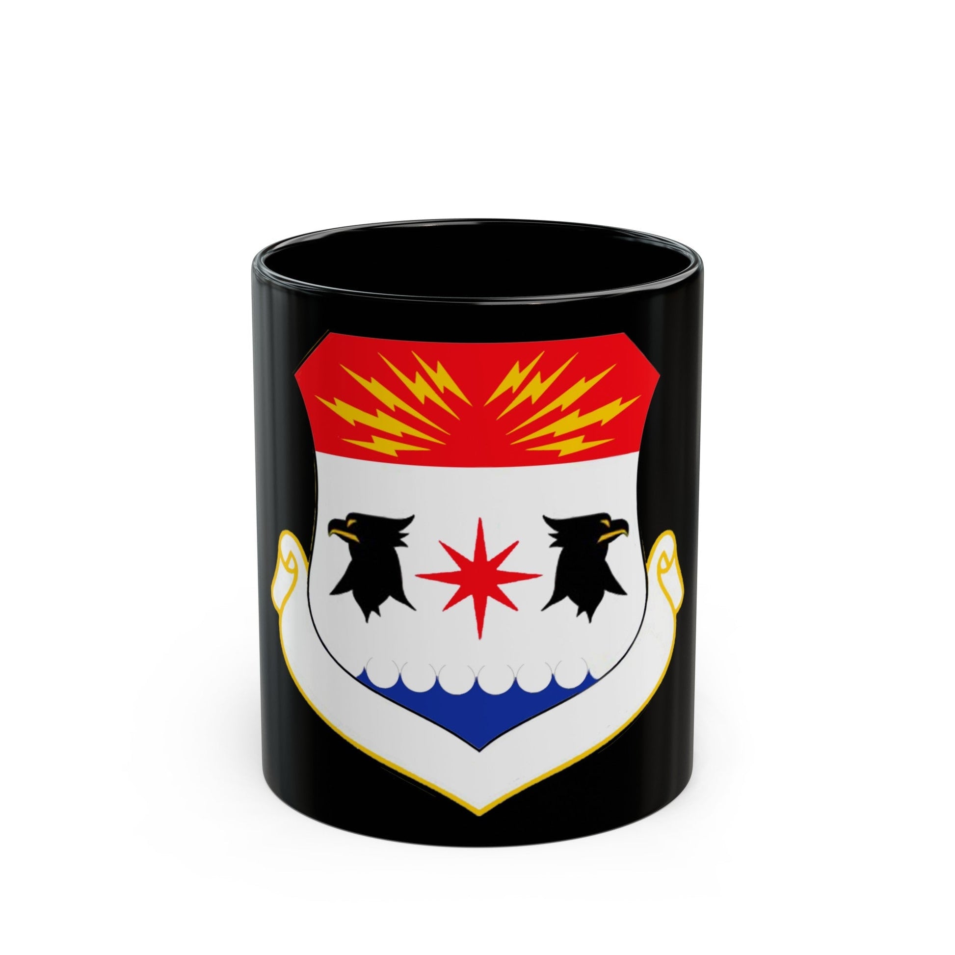 8th Air Division (U.S. Air Force) Black Coffee Mug-11oz-The Sticker Space