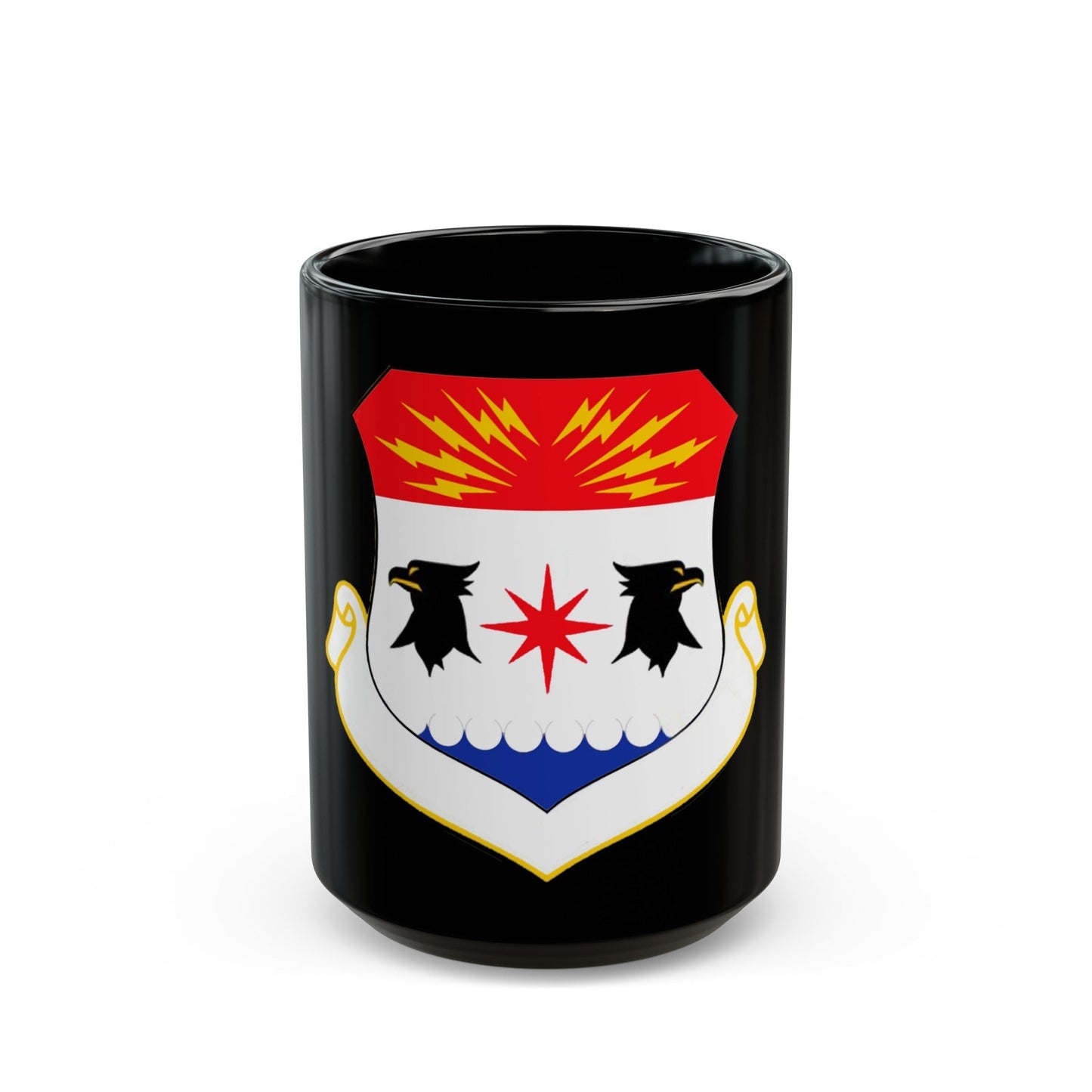 8th Air Division (U.S. Air Force) Black Coffee Mug-15oz-The Sticker Space