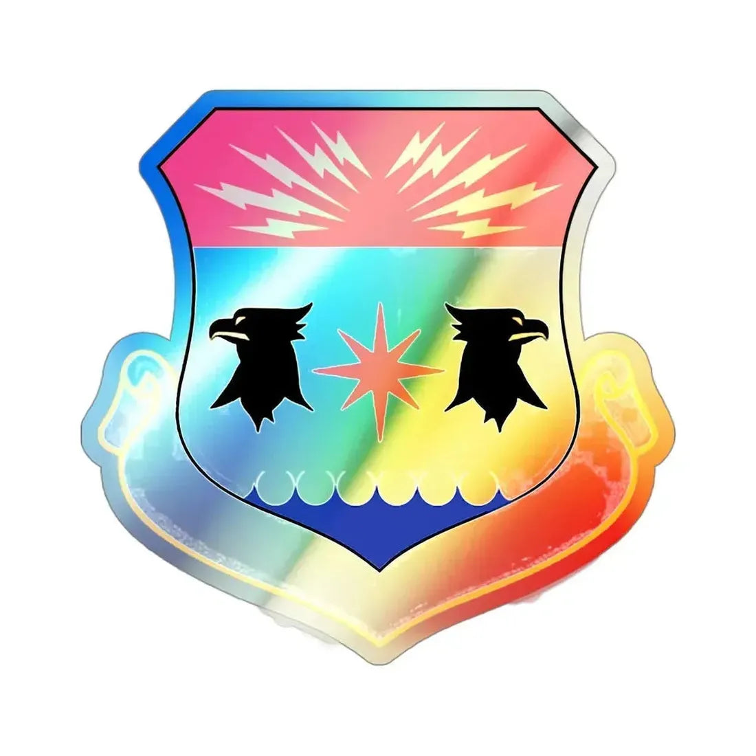 8th Air Division (U.S. Air Force) Holographic STICKER Die-Cut Vinyl Decal 3 Inch Holographic - The Sticker Space
