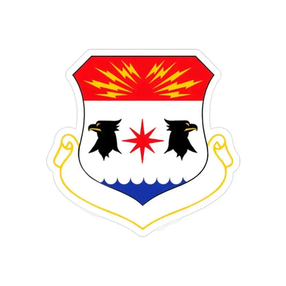 8th Air Division (U.S. Air Force) REVERSE PRINT Transparent Die-Cut STICKER 2 Inch Die-Cut Transparent - The Sticker Space