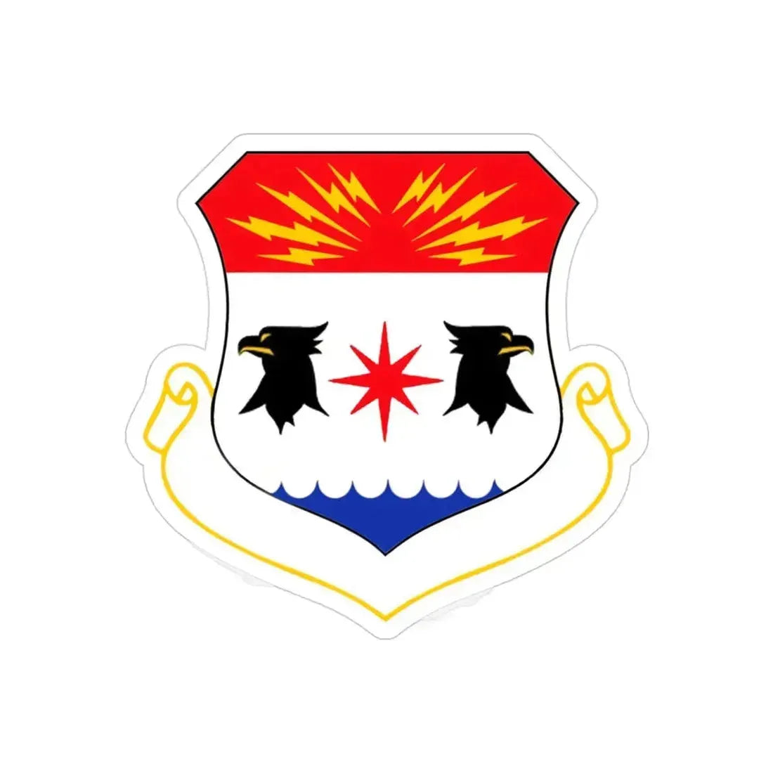 8th Air Division (U.S. Air Force) REVERSE PRINT Transparent Die-Cut STICKER 3 Inch Die-Cut Transparent - The Sticker Space